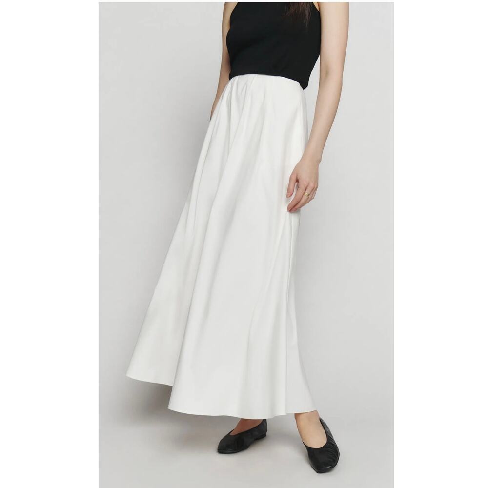 Reformation Lucy Skirt - White Organic Cotton - Size 8 (New) - Picture 2 of 5